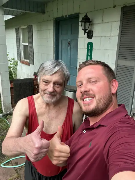 Seller who sold their property to Trusted Home Buyers, pictured at closing
