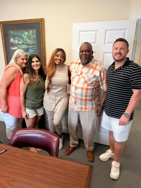 Seller who sold their property to Trusted Home Buyers, pictured at closing