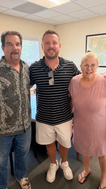 Seller who sold their property to Trusted Home Buyers, pictured at closing