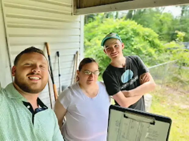 Seller who sold their property to Trusted Home Buyers, pictured at closing